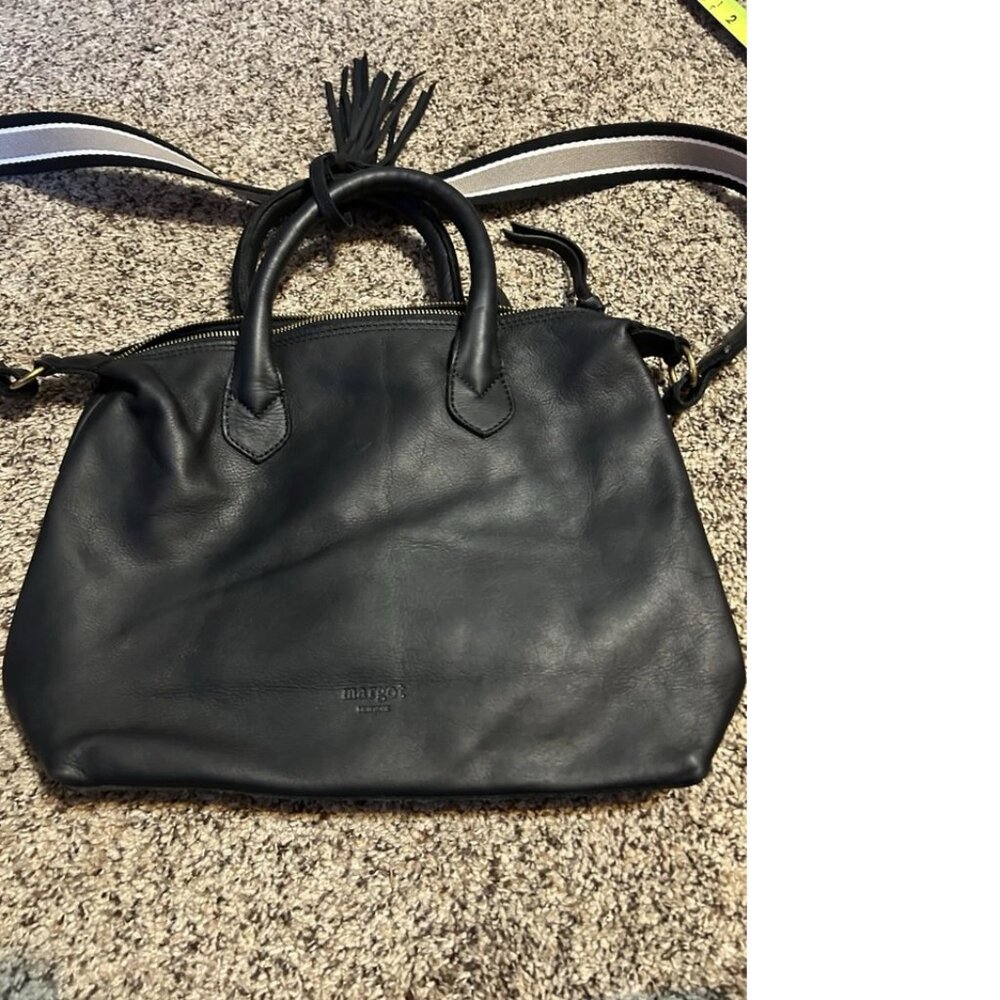 margot New York Buttery Leather black leather crossbody Purse Handbag